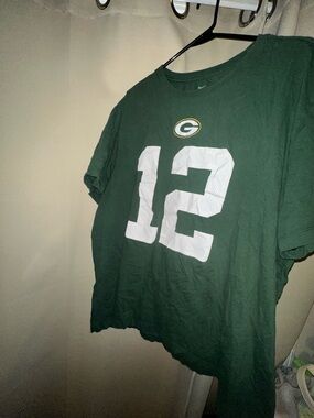 Nike Green Bay Packers Aaron Rodgers Name & Number T shirt men’s size XXL